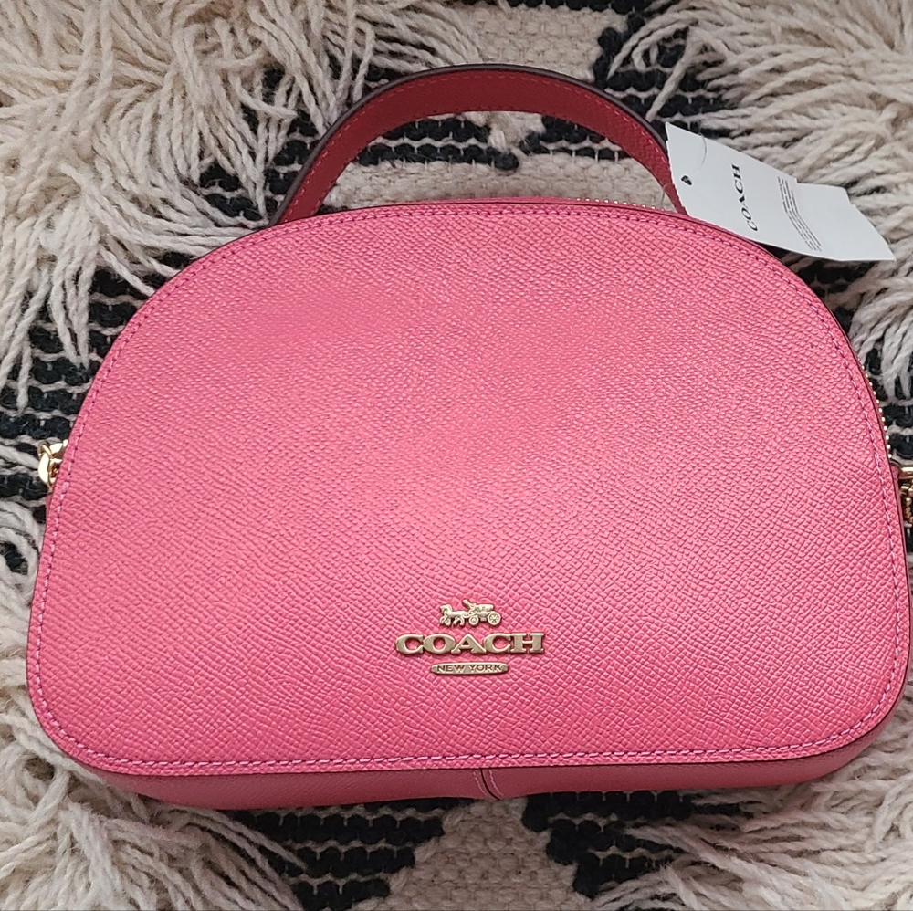 NWT Pink Coach Serena Satchel - Picture 7 of 14